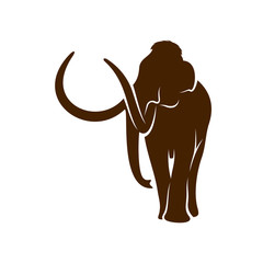 Mammott logo design vector template. Silhouette of Mammott design illustration