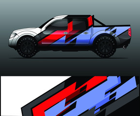 truck decal graphic wrap vector, abstract background