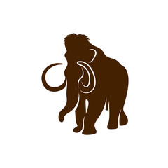 Mammott logo design vector template. Silhouette of Mammott design illustration