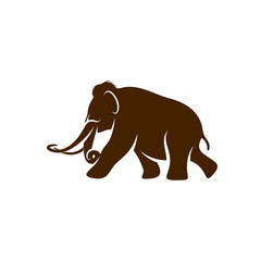 Mammott logo design vector template. Silhouette of Mammott design illustration