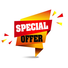Special Offer Banner vector format