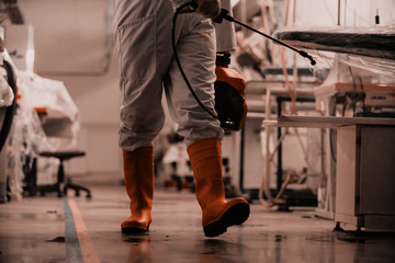 Fototapeta premium State of emergency over pandemia with coronavirus.