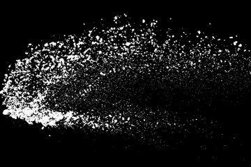 White splashes isolated on black background. Abstract vector explosion. Digitally generated image. Illustration, EPS 10.