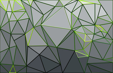 Obraz premium Green and grey geometrical triangular background