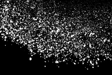 White splashes isolated on black background. Abstract vector explosion. Digitally generated image. Illustration, EPS 10.