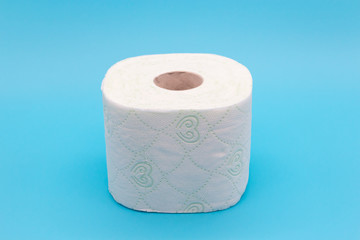 One roll of toilet paper, the concept of scarcity and panic buying of toilet paper