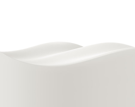 Flow milk close-up, 3D illustration