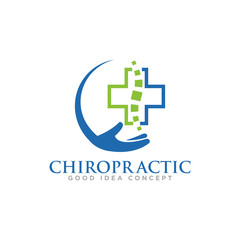 Obraz premium Chiropractic Logo Icon Design Vector