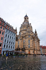 Fototapeta na wymiar Frauenkirche in the center of Dresden Germany
