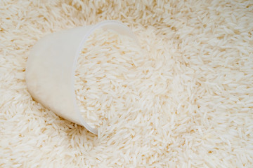 White long rice background texture