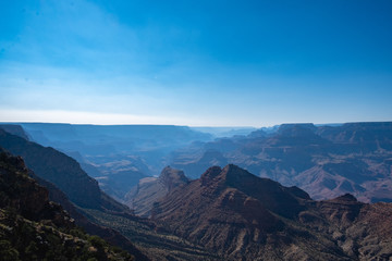 View on grand canyon and mountains