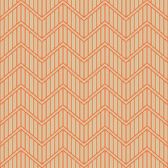 Triangle Zigzag Waves A Seamless Pattern. Retro Color