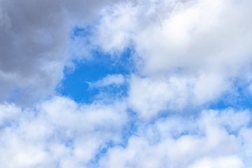 Fototapeta premium Blue sky on a Sunny day with white clouds