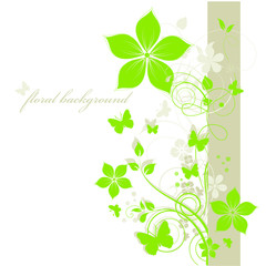 green background with clover