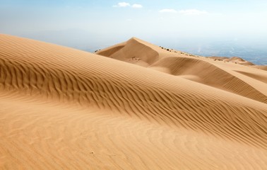 Cerro Blanco sand dune near Nasca or Nazca town in Peru