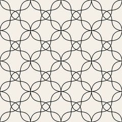 Obraz premium Arabic seamless ornament. Abstract background. Curved elegant lines and scrolls forming abstract floral ornament. Seamless pattern for background, wallpaper, textile printing, packaging, wrapper, etc.