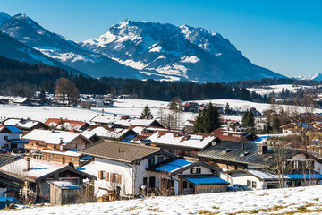 Blick über Reit im Winkl zum Unterberghorn