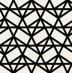 Vector seamless pattern. Modern stylish texture. Repeating geometric background with hexagons