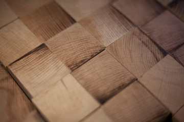 Wooden texture made of cubes.