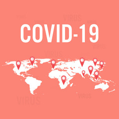 world covid-19 infect map