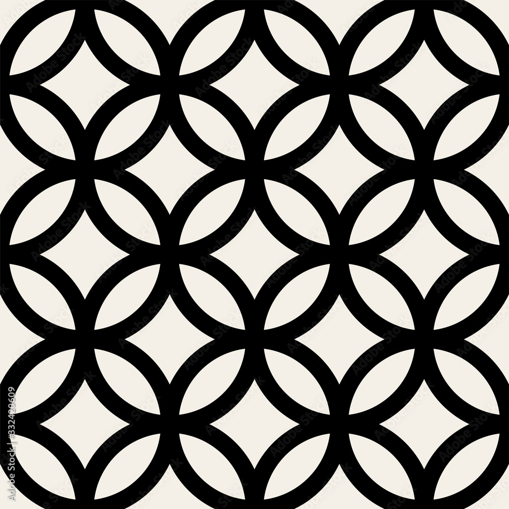Poster vector seamless pattern. abstract stylish background with stylized petals