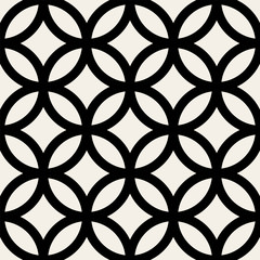 Vector seamless pattern. Abstract stylish background with stylized petals