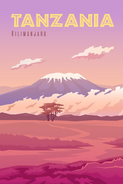 Tanzania The volcano Kilimanjaro