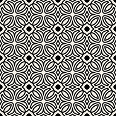 Arabic seamless ornament. Abstract background. Curved elegant lines and scrolls forming abstract floral ornament. Seamless pattern for background, wallpaper, textile printing, packaging, wrapper, etc.