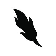 Fototapeta premium Feather pen icon , template logo vector emblem isolated illustration , outline solid background white