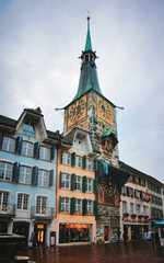 Obraz premium Astronomical Clock in Marktplaz Old Town in Solothurn