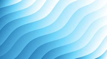 Abstract sea ocean wave stripe layer vector background illustration
