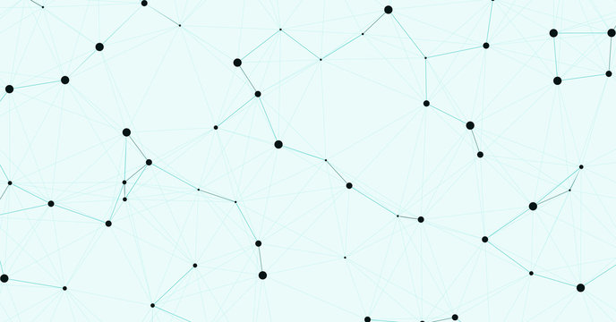 Network Mesh Computation Art background illustration