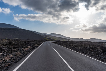 Timanfaya National Park is a Spanish national park on island Lanzarote, Canary Islands