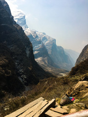 A moment to rest during the Annapurna Circuit Trekking