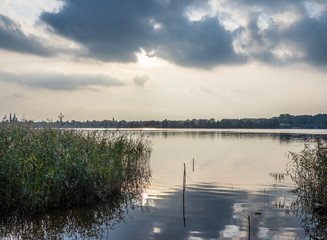 Ruppiner See lake in Brandenburg, Germany.