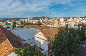 Panoramic view of "Segalerva Neighborhood" in Malaga city. Spain.