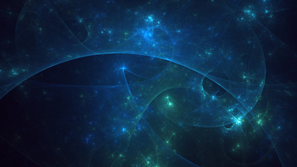 3D rendering abstract colorful fractal light background