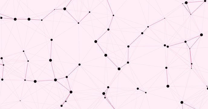 Network Mesh Computation Art background illustration