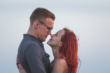 Fototapeta premium Couple during sunset Side Turkey