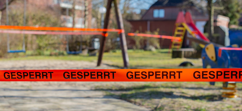 Kinderspielplatz gesperrt wegen dem Corona Virus