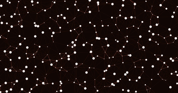 Network Mesh Computation Art background illustration