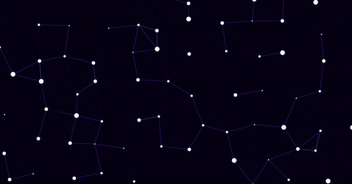 Network Mesh Computation Art background illustration