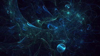 3D rendering abstract colorful fractal light background