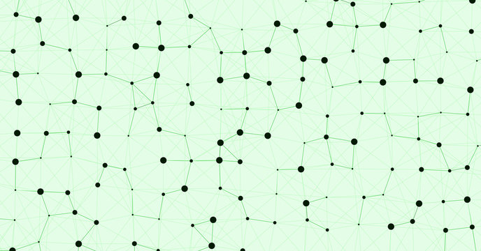 Network Mesh Computation Art background illustration