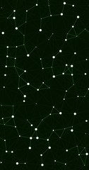 Fototapeta premium Network Mesh Computation Art background illustration