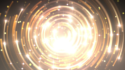 illumination neon space star particle flash light 3D illustration abstract background