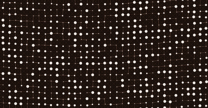 Network Mesh Computation Art background illustration