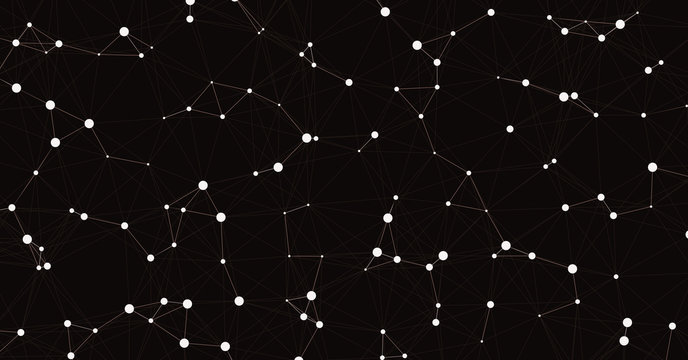 Network Mesh Computation Art background illustration