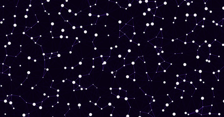 Network Mesh Computation Art background illustration