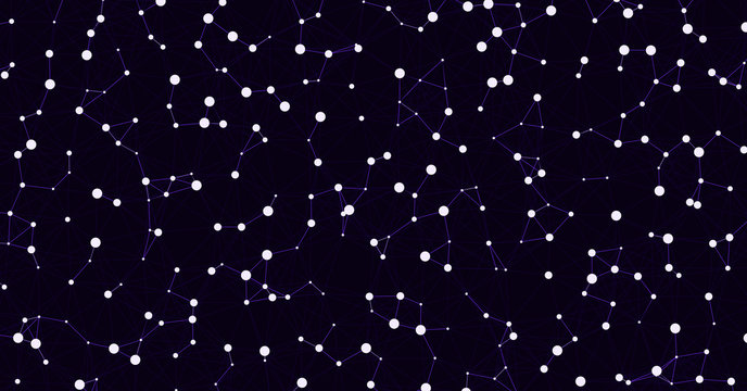 Network Mesh Computation Art background illustration